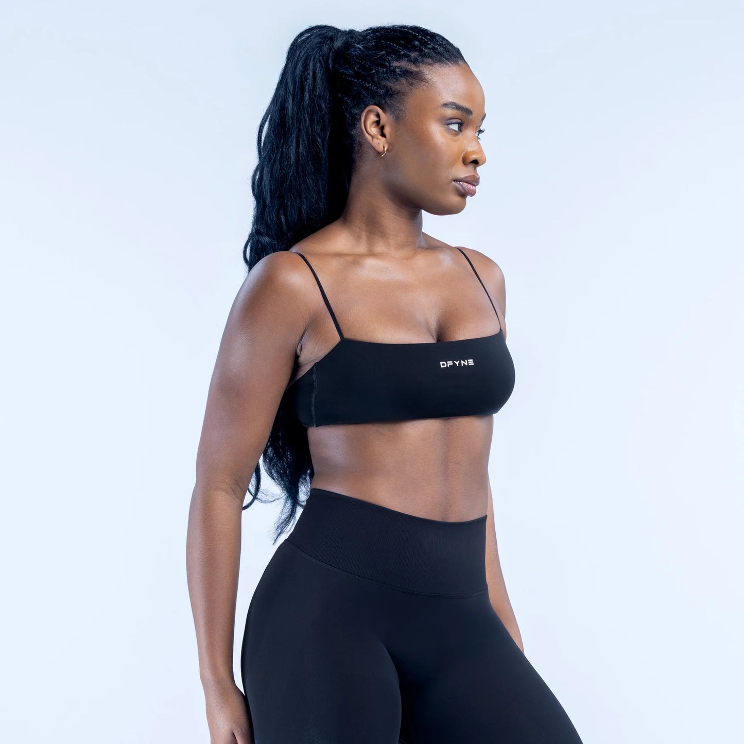DFYNE Defy Strappy Bra Midnight Black