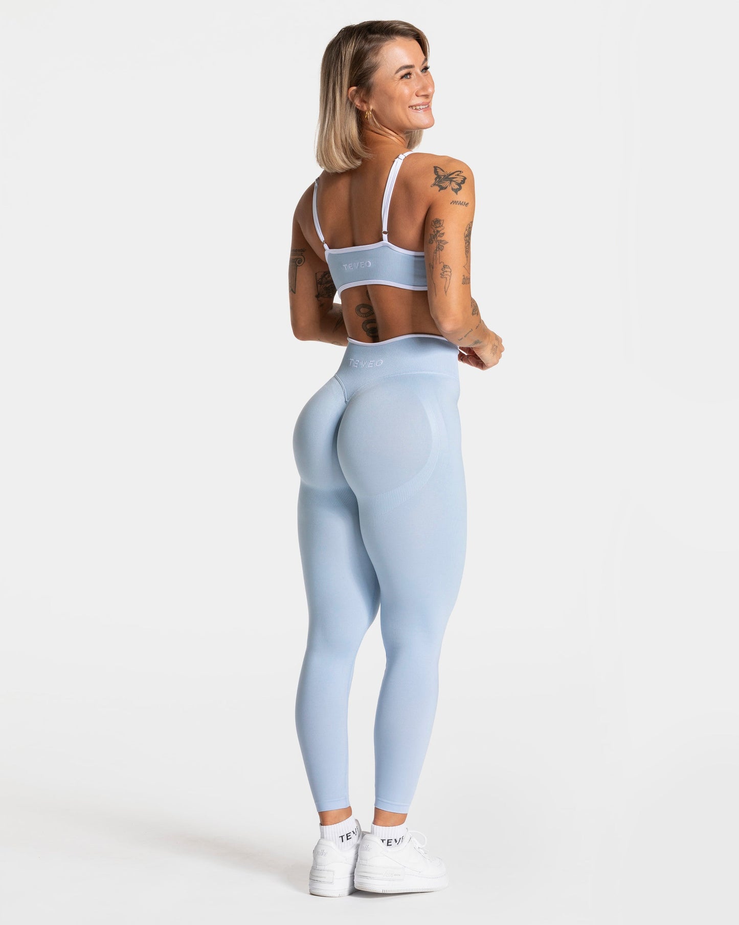 TEVEO Reggiseno Contrastline "Blu baby"