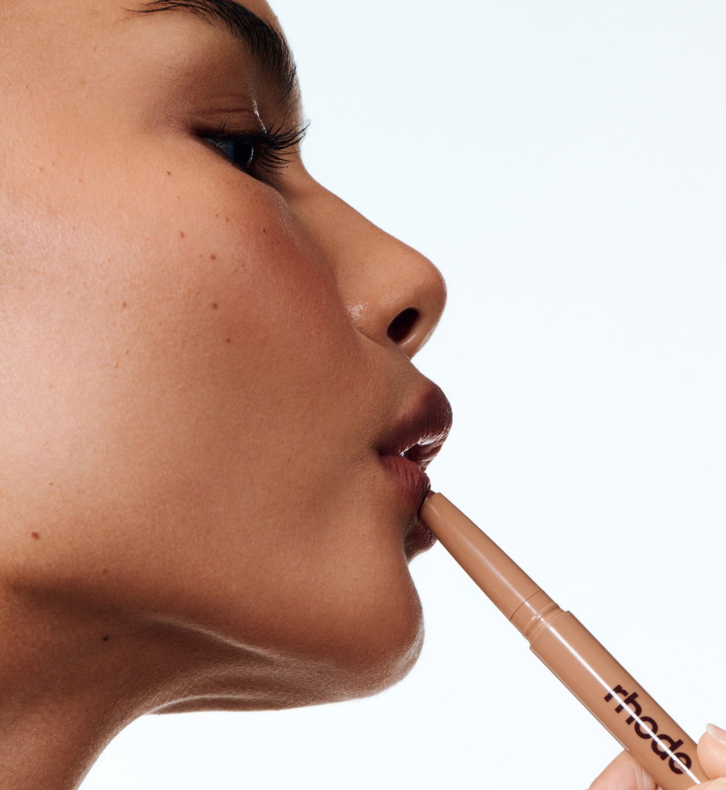 Rhode peptide lip shape 'stretch - neutral mocha brown'