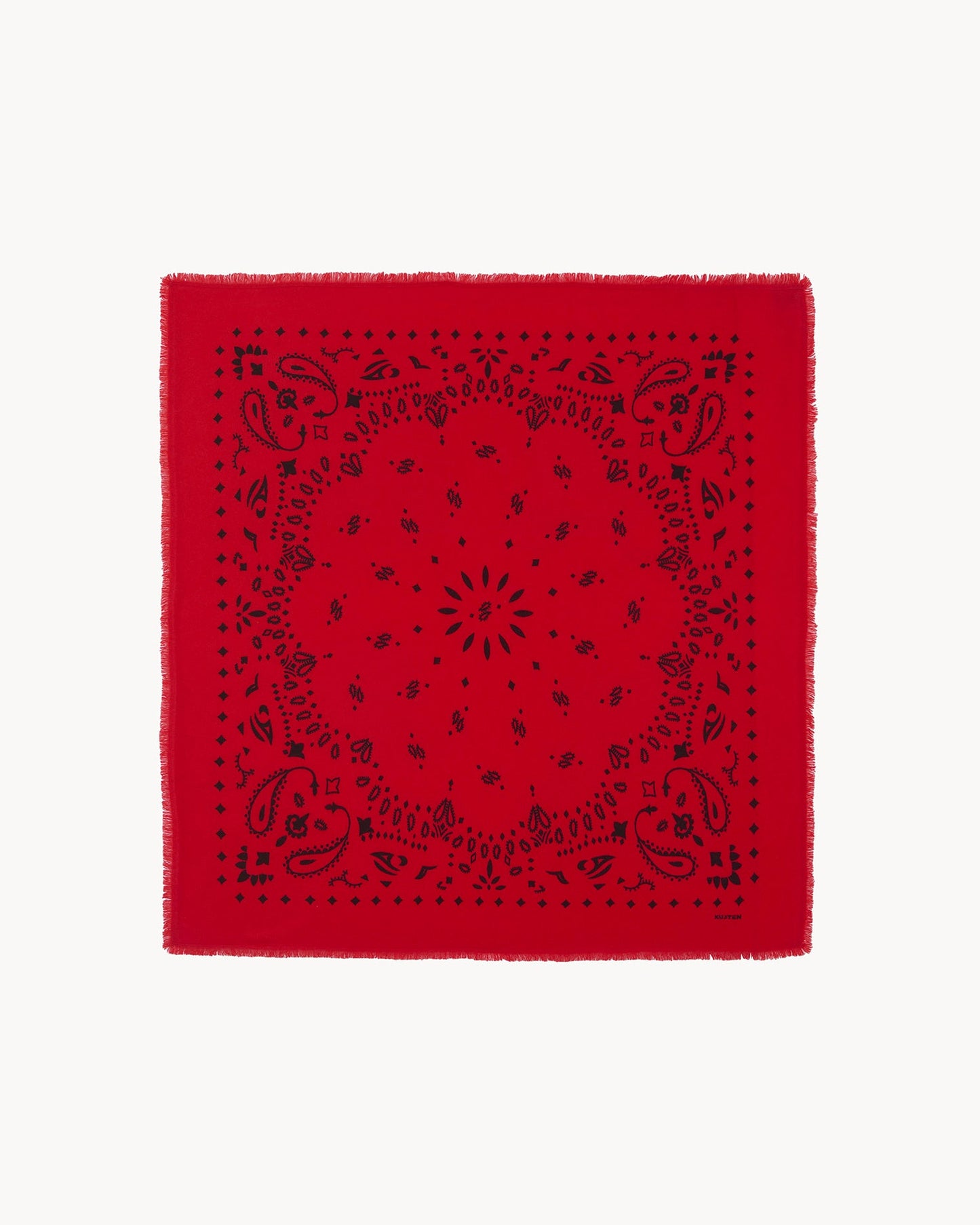 Grand Bandana Hachiko rouge corail