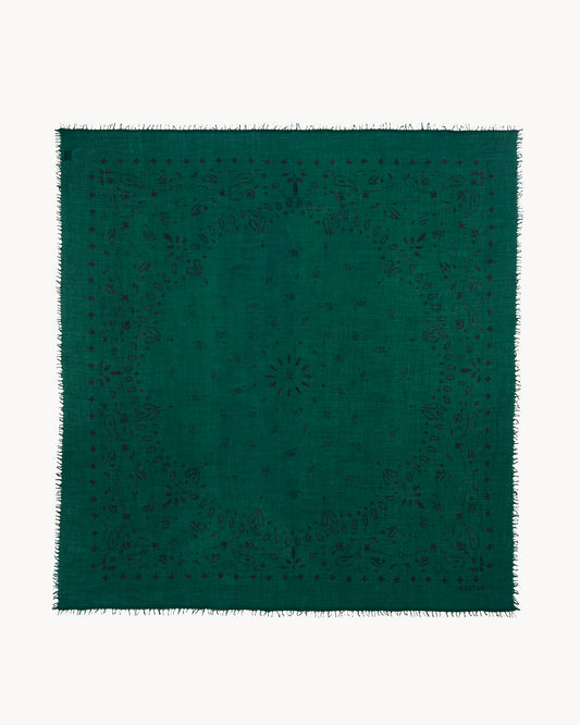Très Grand Bandana Effy vert foret