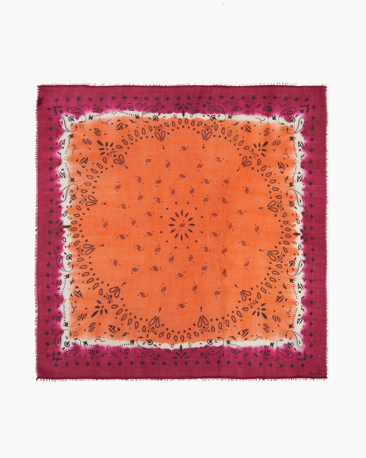 Très Grand Bandana Effy Square Dye fuschia