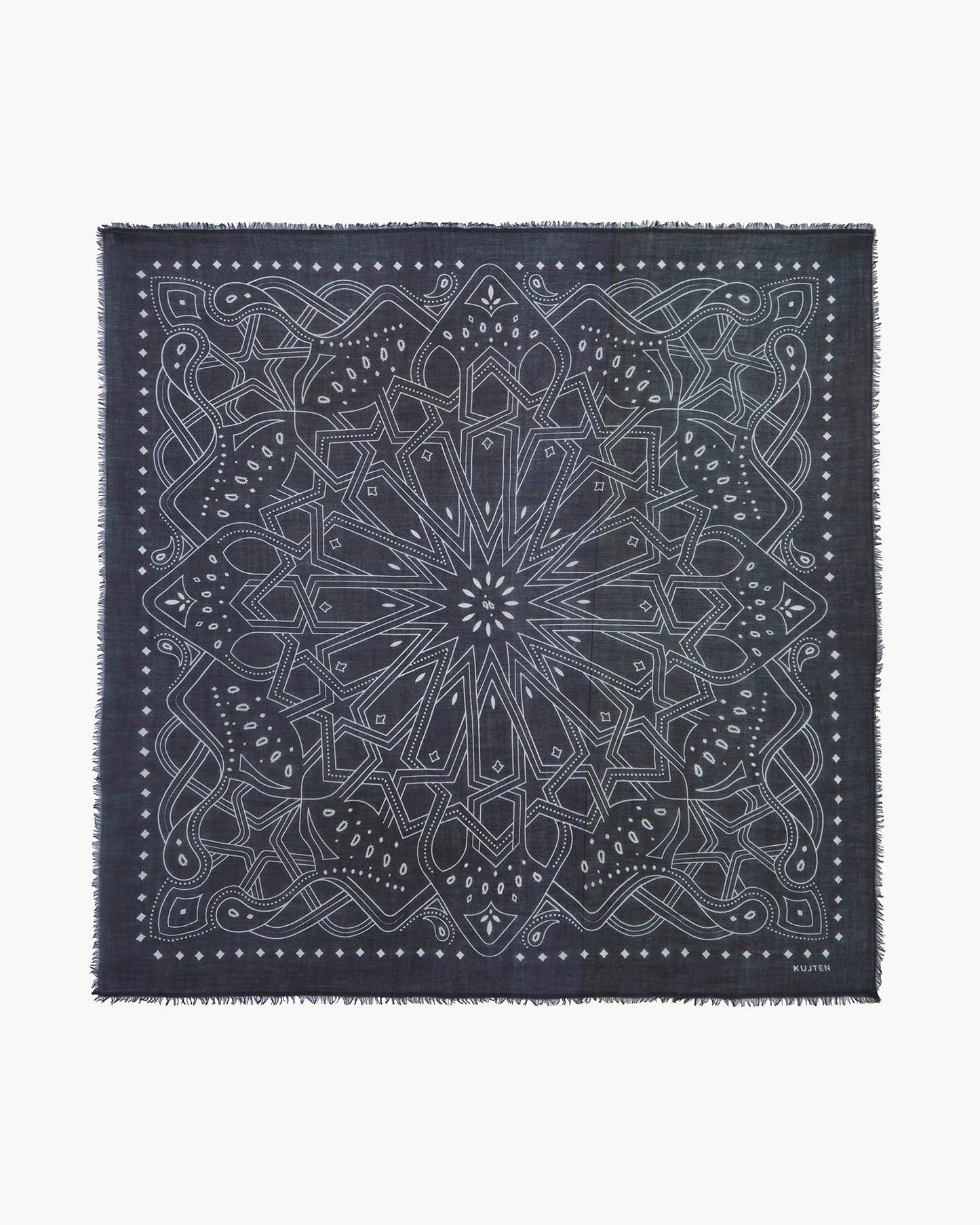 Très Grand Bandana Effy Zellige noir