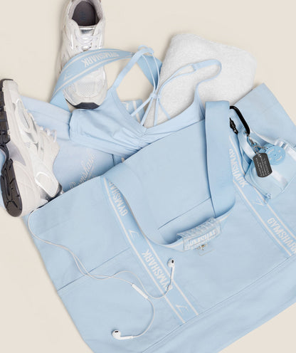 GYMSHARK Logo Tote Chilled Blue