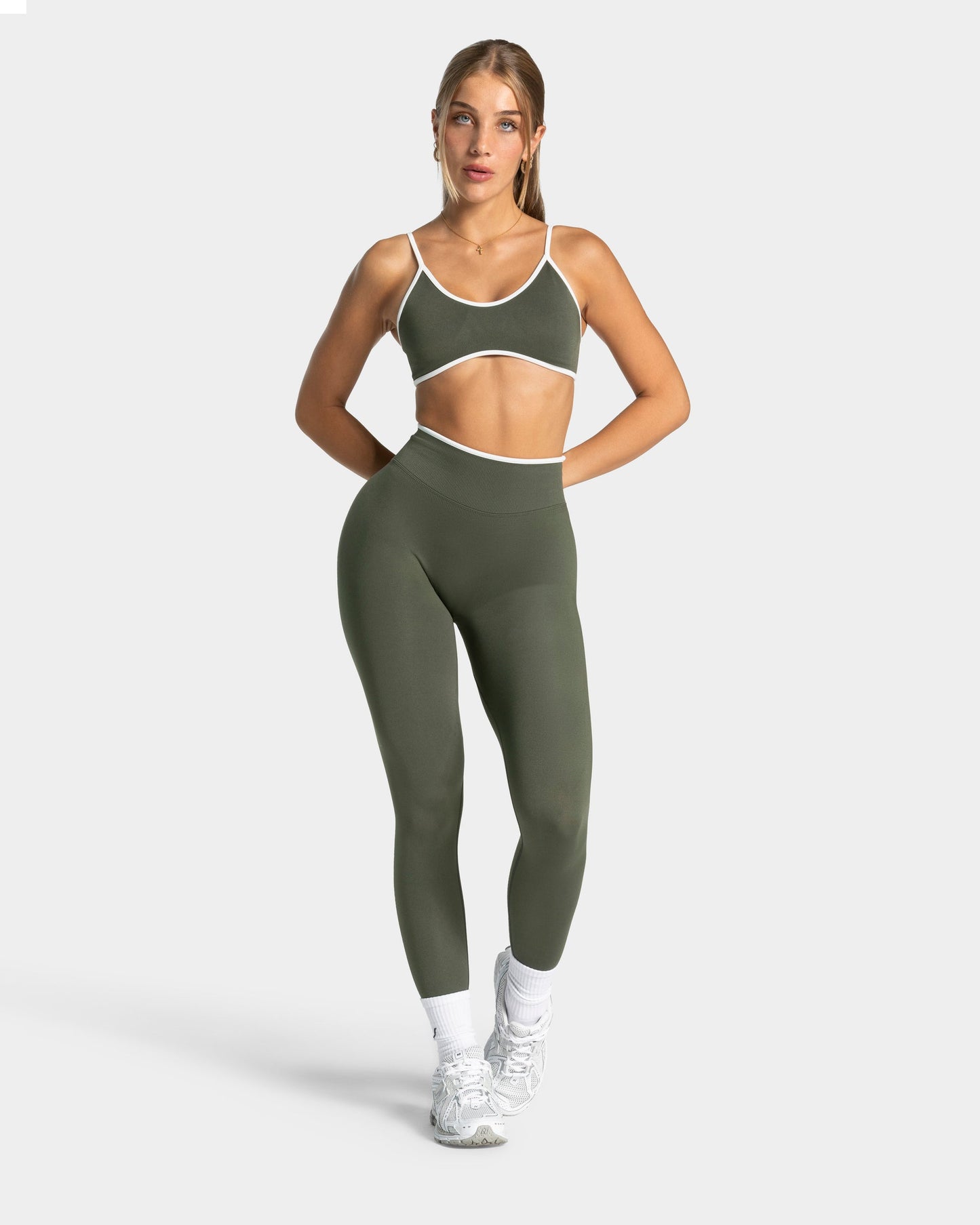 TEVEO Reggiseno Contrastline "Cachi"