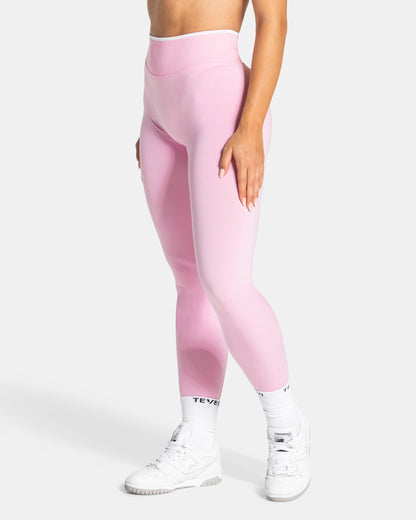 TEVEO Leggings Sculpt Scrunch Contrastline “True Pink"