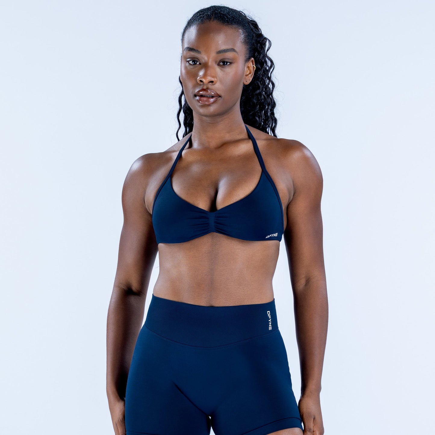 DFYNE Impact Strappy Bra Ink