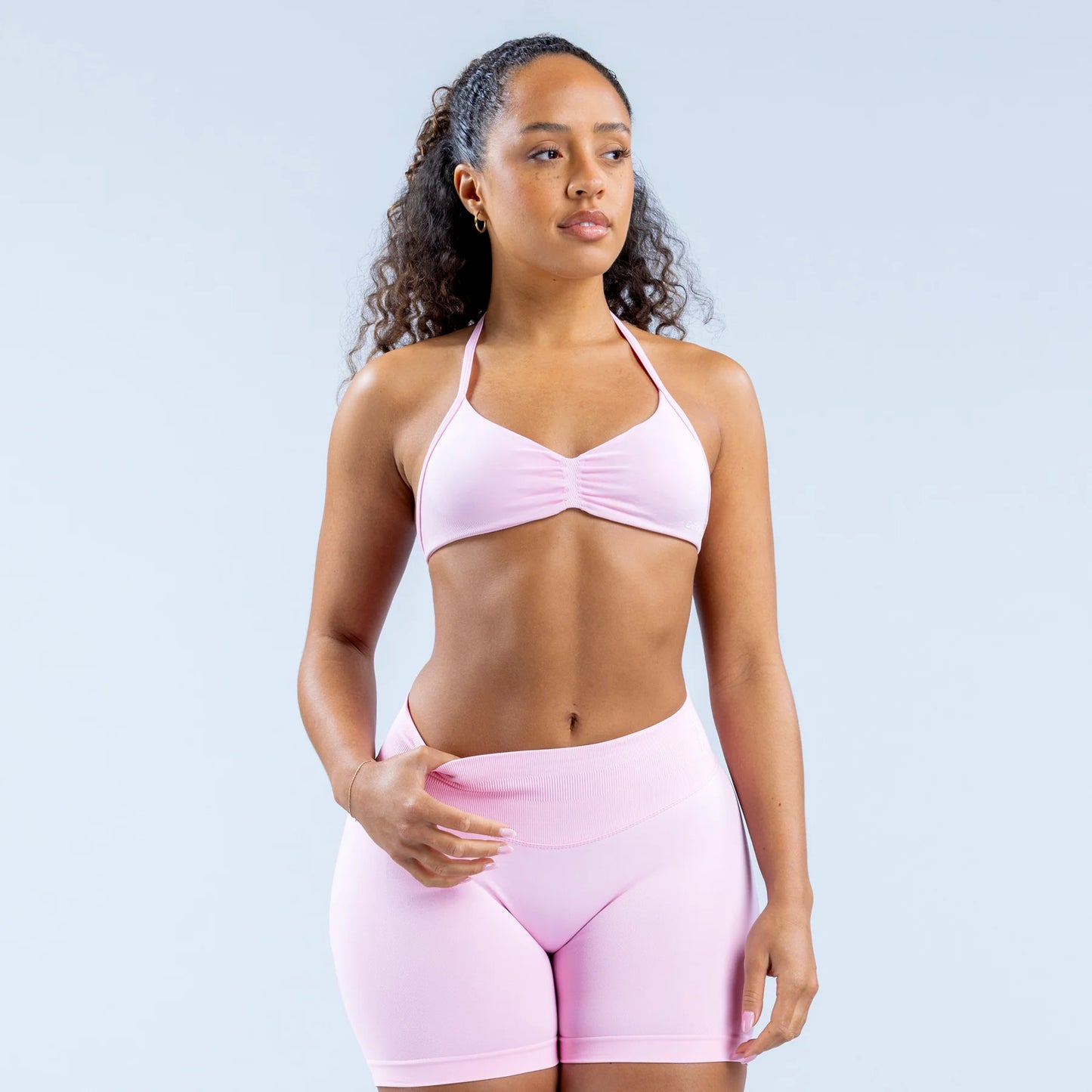 DFYNE Impact Strappy Bra Light Rose Pink