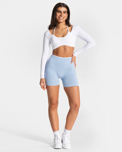 TEVEO Shorts Sculpt Scrunch Contrastline "Blu baby"