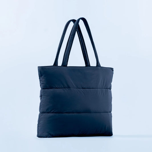 DFYNE Puffer Tote Bag Midnight Black