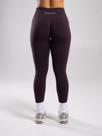 Pump Mid Rise Legging - Black Garnet Alphalete