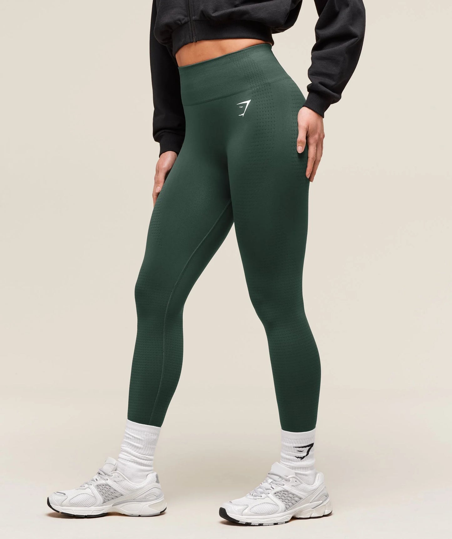 Gymshark Vital Seamless 2.0 Leggings - Woodland Green Marl