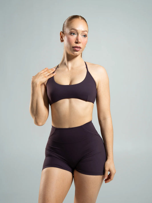 Alphalete Axis Bra - Black Garnet