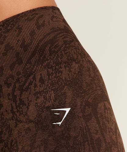 Gymshark Adapt Animal X Whitney Leggings - Archive Brown