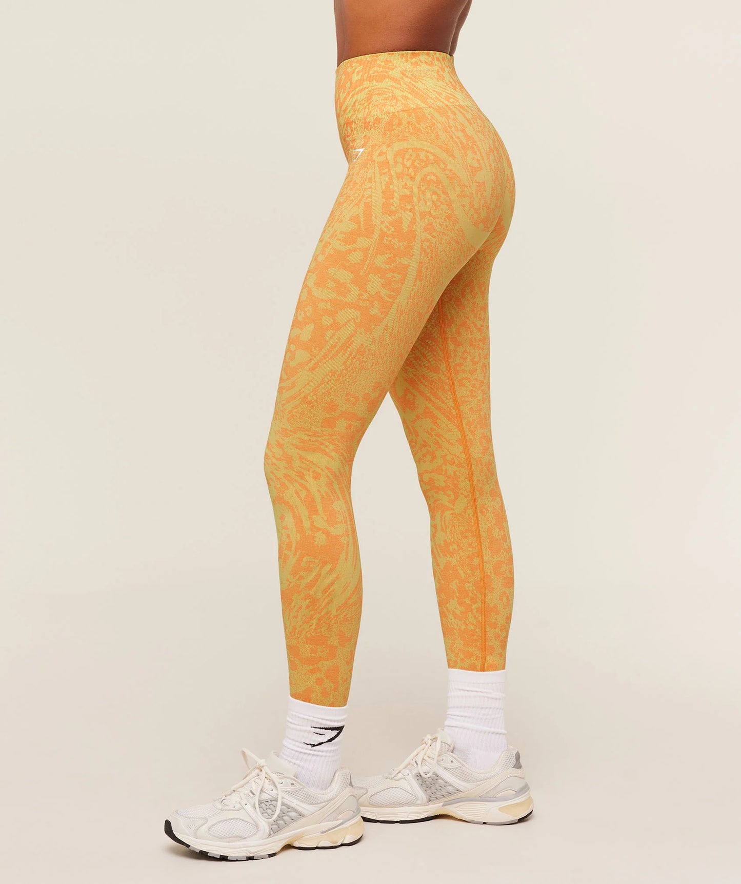 Gymshark Adapt Animal X Whitney Leggings - Sorbet Yellow