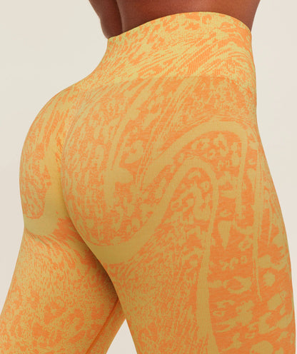 Gymshark Adapt Animal X Whitney Leggings - Sorbet Yellow