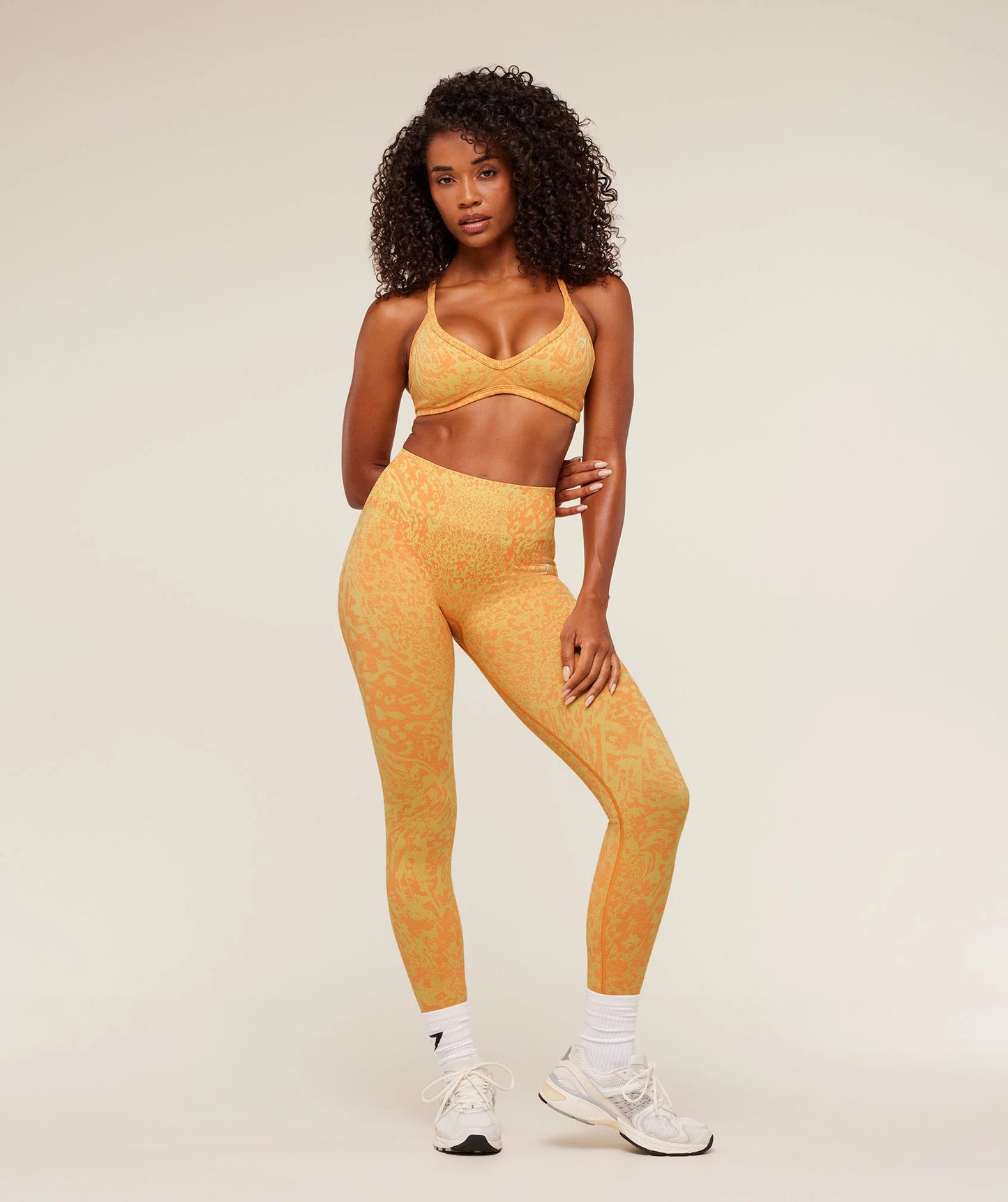 Gymshark Adapt Animal X Whitney Leggings - Sorbet Yellow