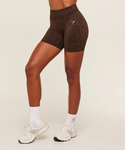 Gymshark Adapt Animal X Whitney Shorts - Archive Brown