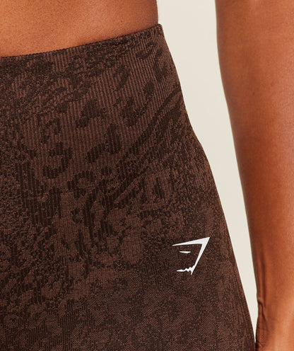 Gymshark Adapt Animal X Whitney Shorts - Archive Brown