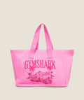 GYMSHARK Get in Loser, We're Going Lifting Tote Focus Pink