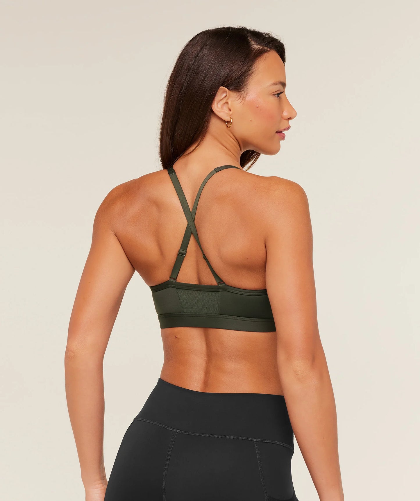 Gymshark Ruched Sports Bra - Strength Green