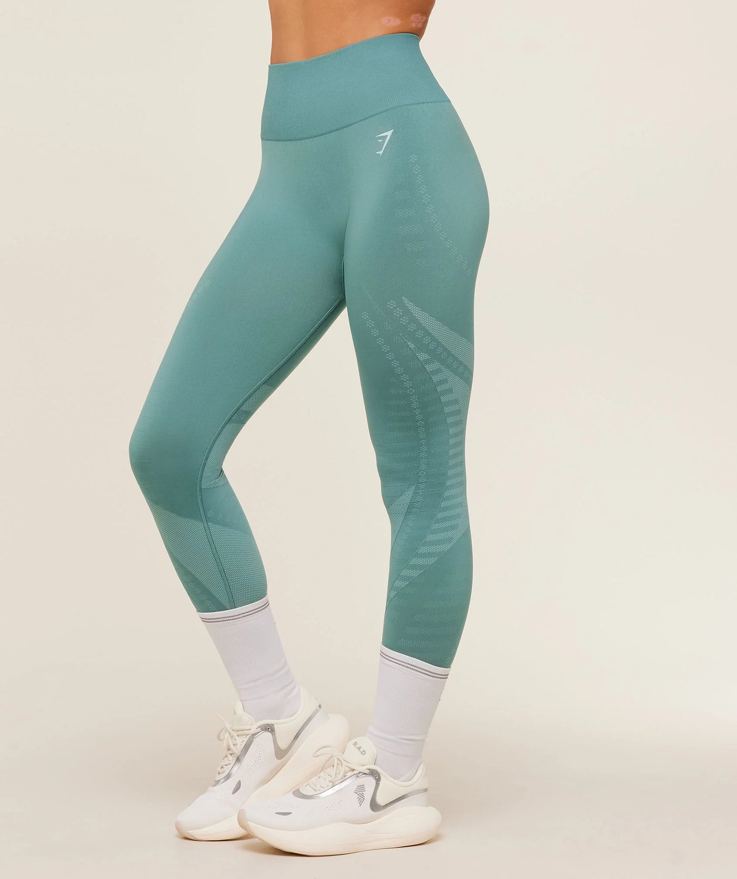 Gymshark Running Seamless Leggings - Storm Blue