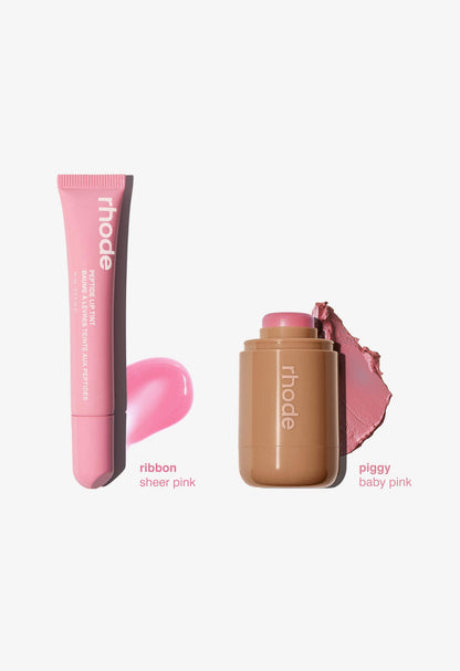the duos piggy + ribbon